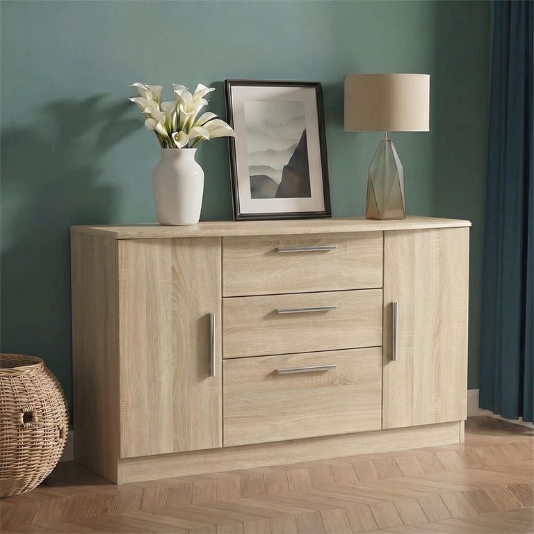 Knightsbridge Sideboard - Medium - 2 Doors - Oak