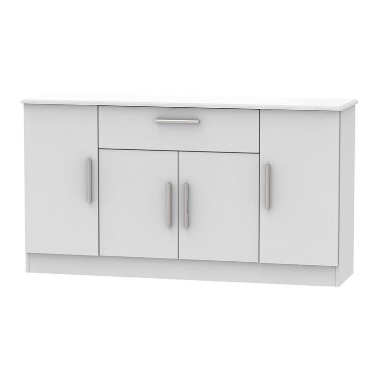 Knightsbridge Sideboard - Wide - 4 Doors - Grey