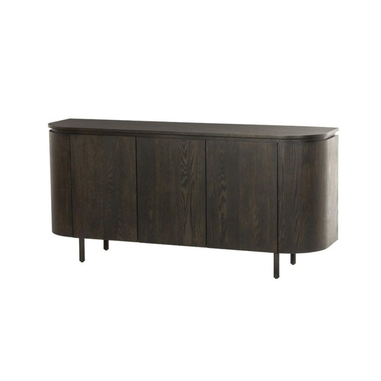Tobago Curved Sideboard - 3 Door - Large - Espresso Oak
