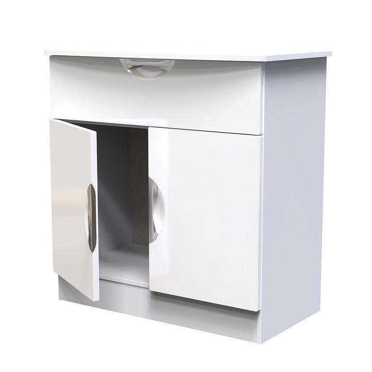 Camden Sideboard - Compact - 2 Doors - White Gloss