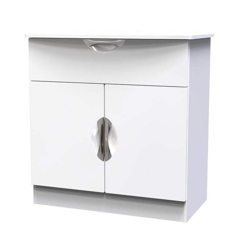 Camden Sideboard - Compact - 2 Doors - White Gloss