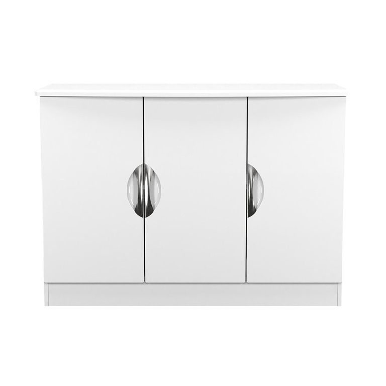 Camden Sideboard - Small - 3 Doors - White Gloss