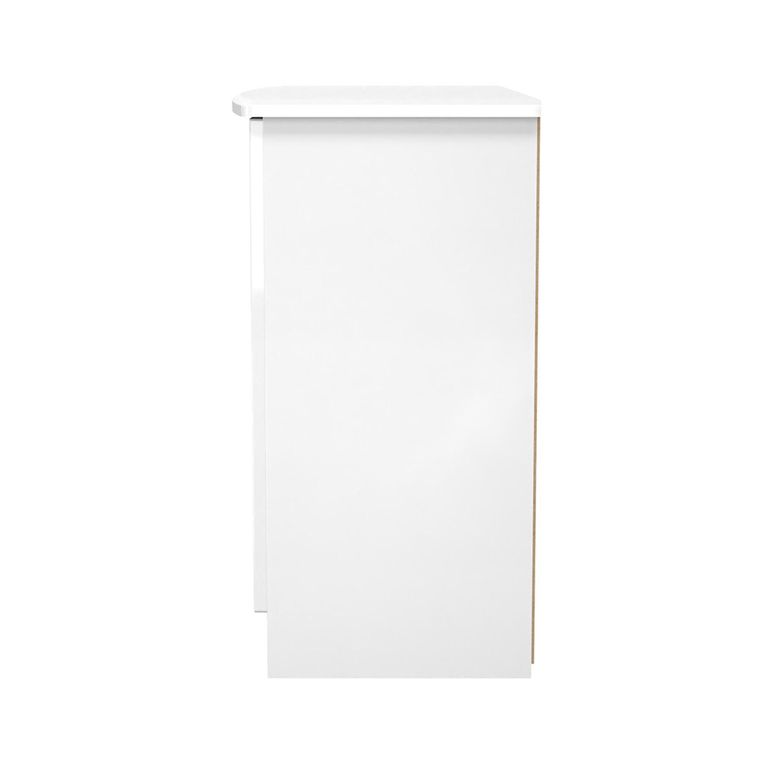 Camden Sideboard - Small - 3 Doors - White Gloss