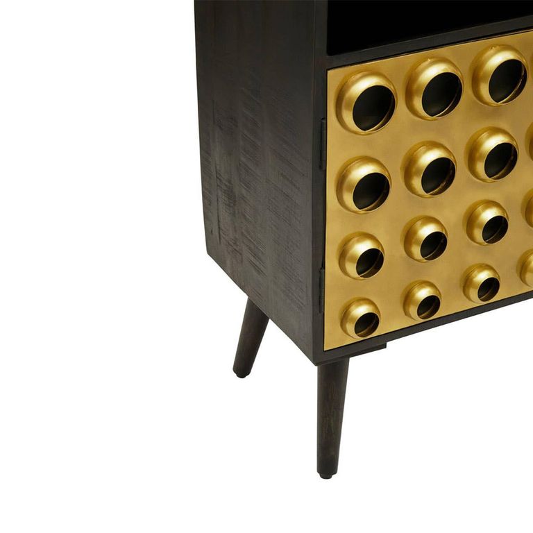 Arti Sideboard - 2 Door - 87.5cm - Black - Mango Wood - Small