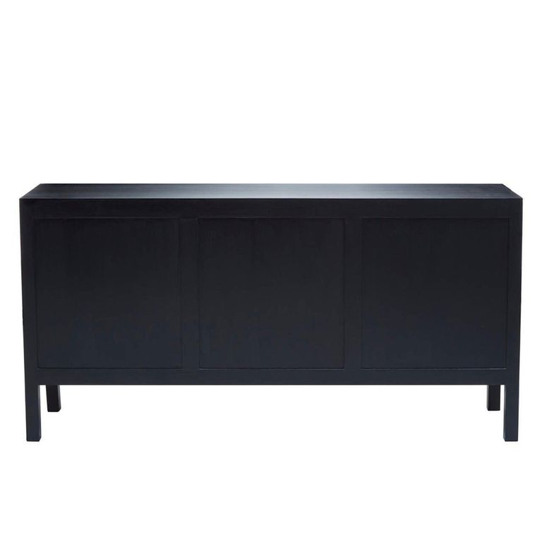 Corso Sideboard - 3 Door - Medium - Black Birchwood - 150cm