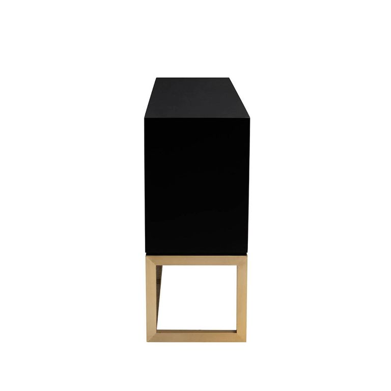Dumas Sideboard - 4 Door - Large - Black and White - 170cm