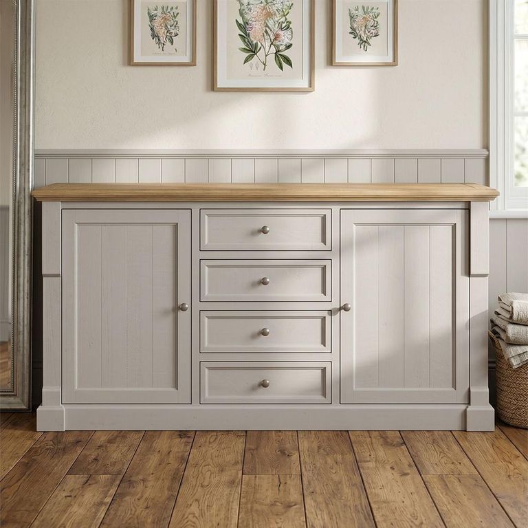 Chateau Sideboard - Large - Grey Painted - Pine