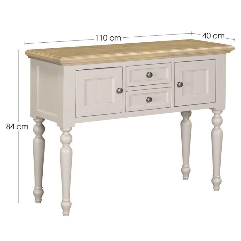 Chateau Buffet Sideboard - 2 Door - 2 Drawer - Grey Painted - Pine