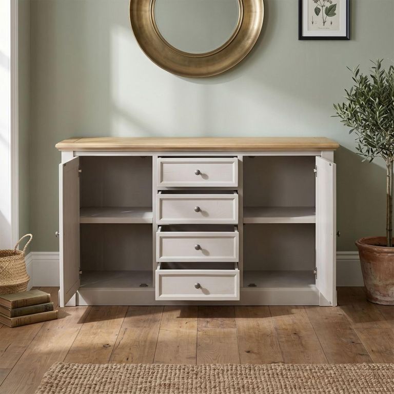 Chateau Sideboard - Large - Grey Painted - Pine