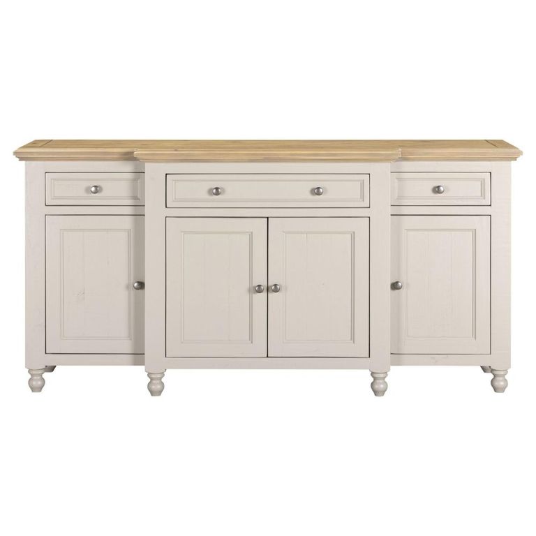 Chateau Sideboard - 4 Door - Large - Grey Painted - Pine