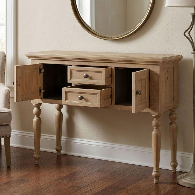 Chateau Buffet Sideboard - 2 Door - 2 Drawer - Natural - Rustic Pine