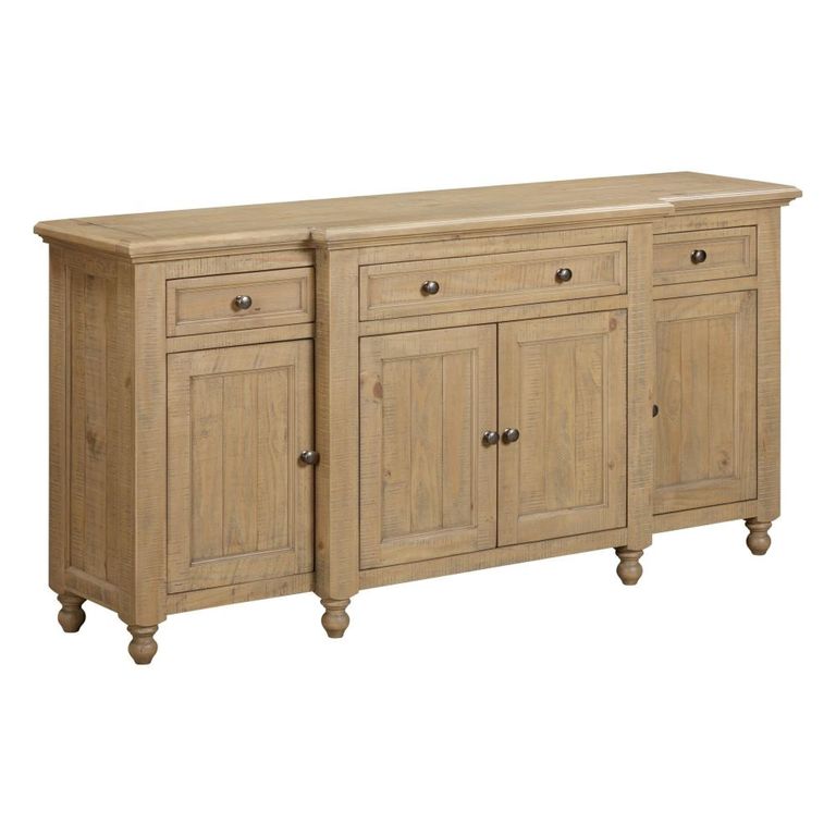 Chateau Sideboard - 4 Door - Large - Natural - Rustic Pine