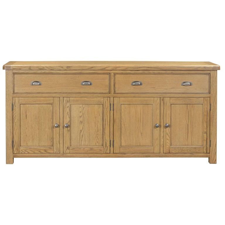 Dorchester Sideboard - 4 Door - Extra Large - Rustic Oak
