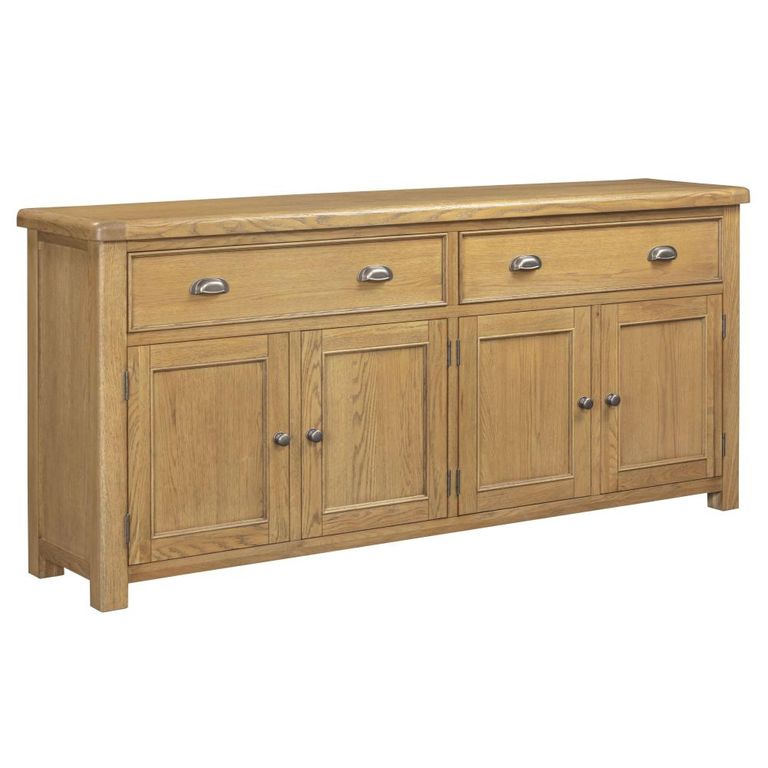 Dorchester Sideboard - 4 Door - Extra Large - Rustic Oak
