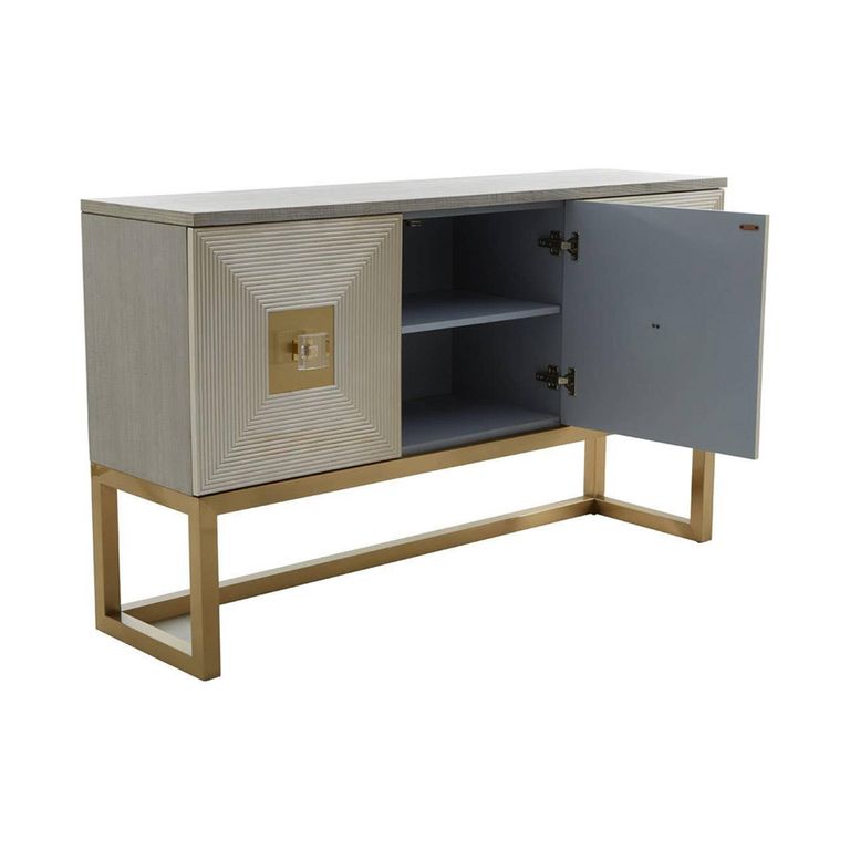 Duvali Sideboard - 3 Door - Medium - Silver and Gold - 150cm