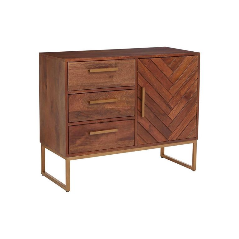 Gaya Sideboard - 1 Door - Small - Mango Wood - 90cm
