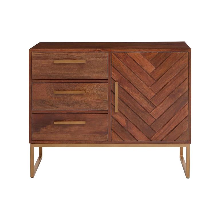 Gaya Sideboard - 1 Door - Small - Mango Wood - 90cm