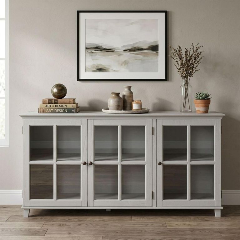 Provence Painted Sideboard - 3 Door - Large - Truffle