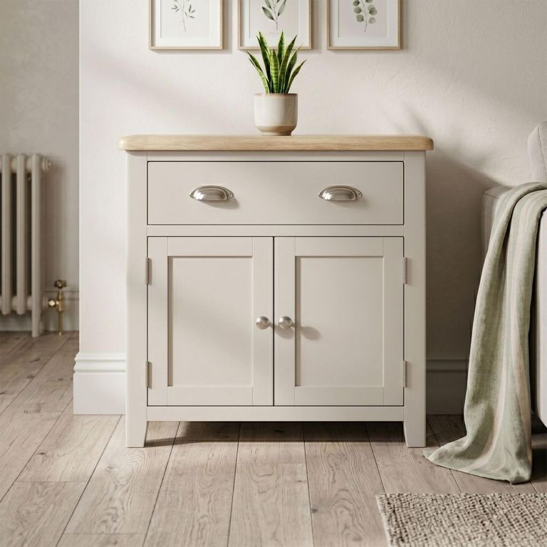 Windermere Painted Sideboard - 2 Door - 1 Drawer - Compact - Oyster Grey