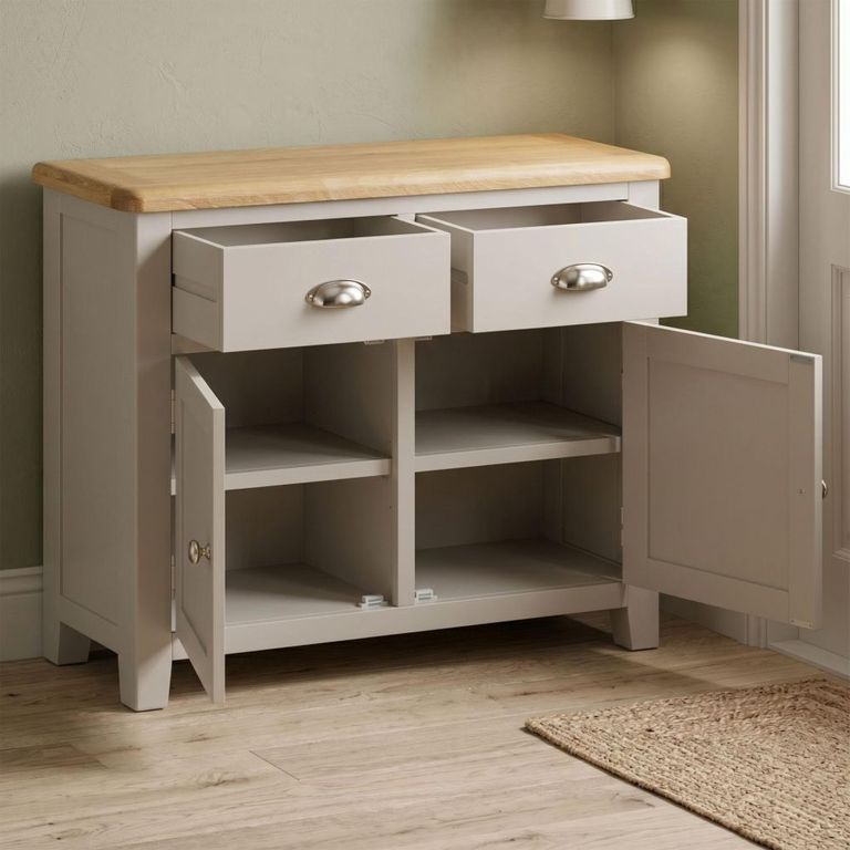 Windermere Painted Sideboard - 2 Door - 2 Drawer - Medium - Oyster Grey