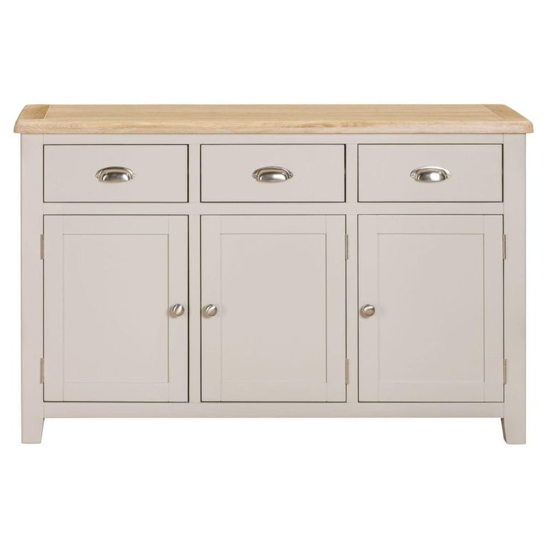 Windermere Painted Sideboard - 3 Door - Large - Oyster Grey