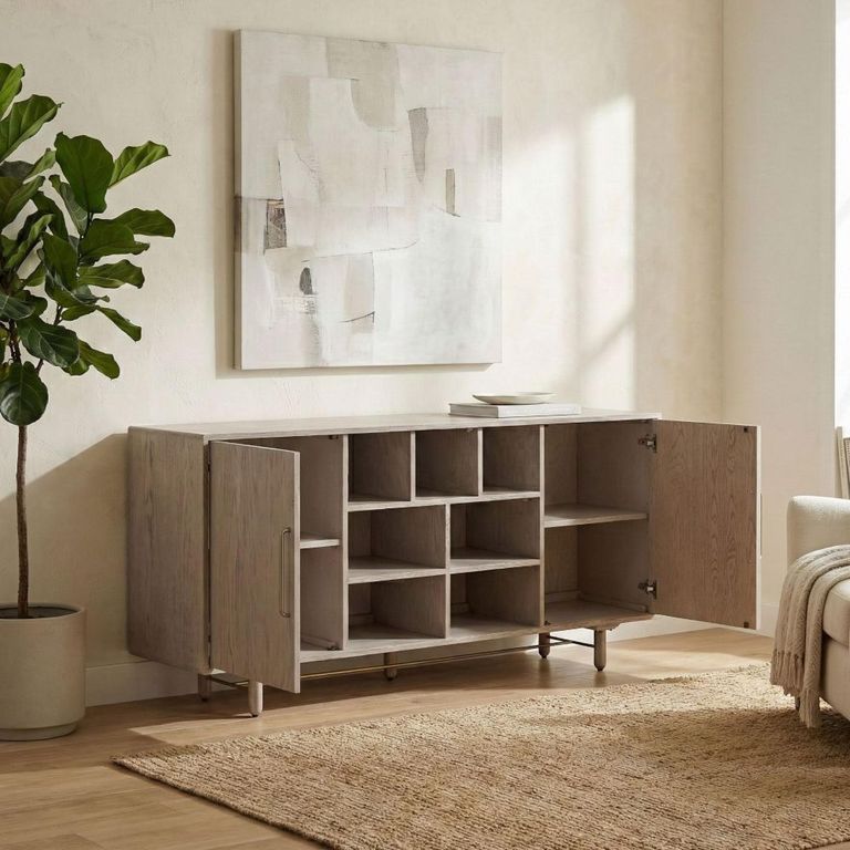 Madrid Sideboard - 2 Door - Large - Grey - Wooden