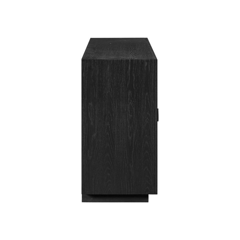 Marseille Sideboard - 4 Door - Large - Oak and Black - Wooden