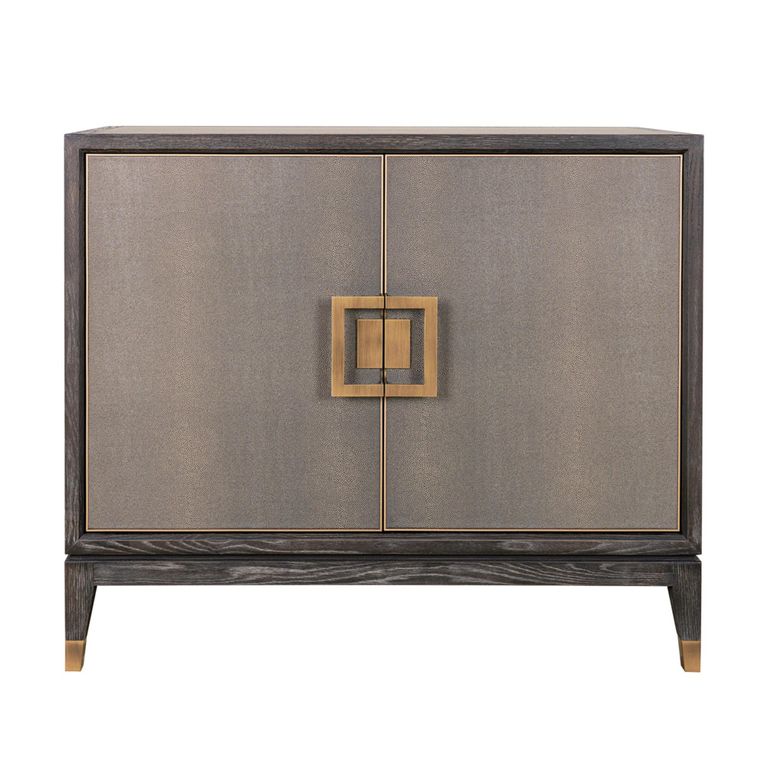 Bloomville Sideboard - 2 Door - Medium - Shagreen Faux Leather