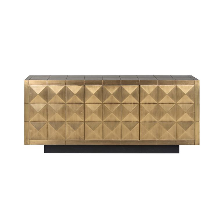 Collada Brass Cladded 3 Door Extra Large Sideboard - 180cm