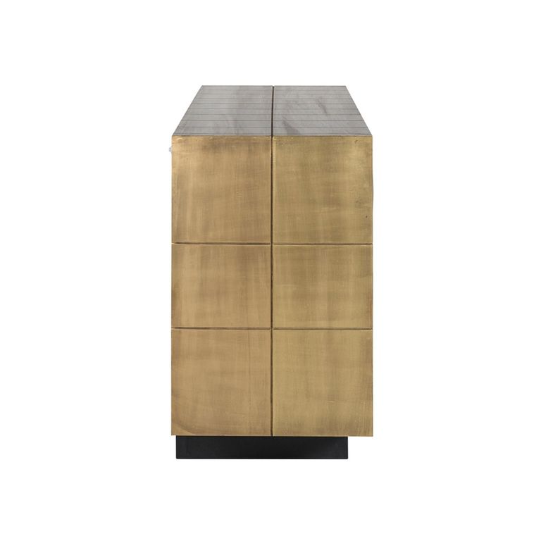 Collada Brass Cladded 3 Door Extra Large Sideboard - 180cm