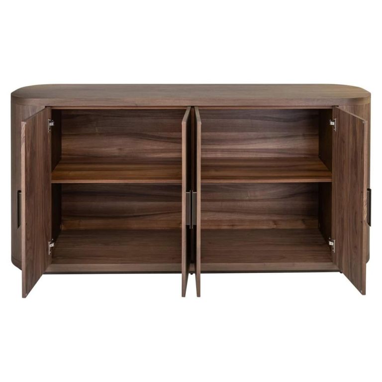 Windsor Curved Sideboard - 4 Door - Large - Walnut - Wood