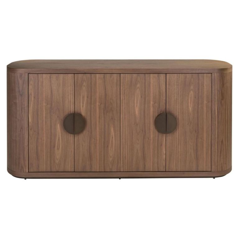 Windsor Curved Sideboard - 4 Door - Large - Walnut - Wood