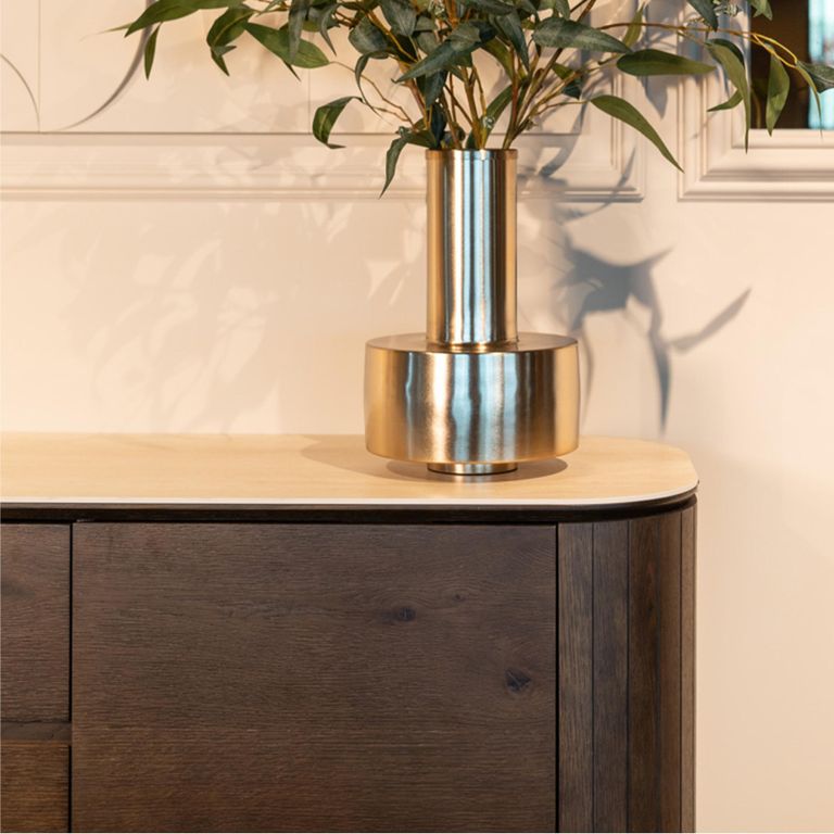 Ritz Beige Ceramic Top Extra Large 2 Door Sideboard