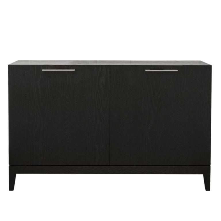 Peony Sideboard - 2 Door - Medium - Wenge Black - Wood