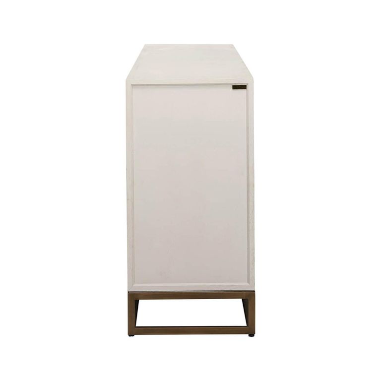 Whitebone Brass 4 Door Sideboard - 225cm