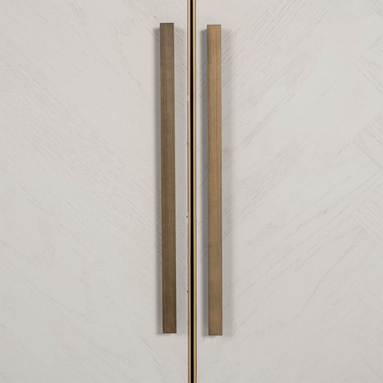 Whitebone Brass 4 Door Sideboard - 225cm