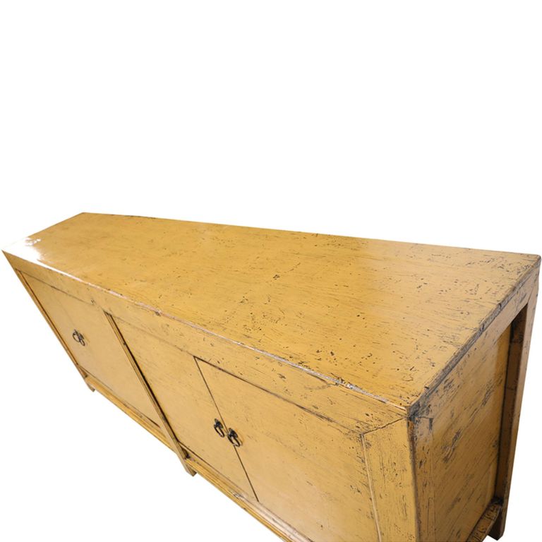 Sideboard - 4 Door - Extra Large - Vintage Yellow - Elm Wood