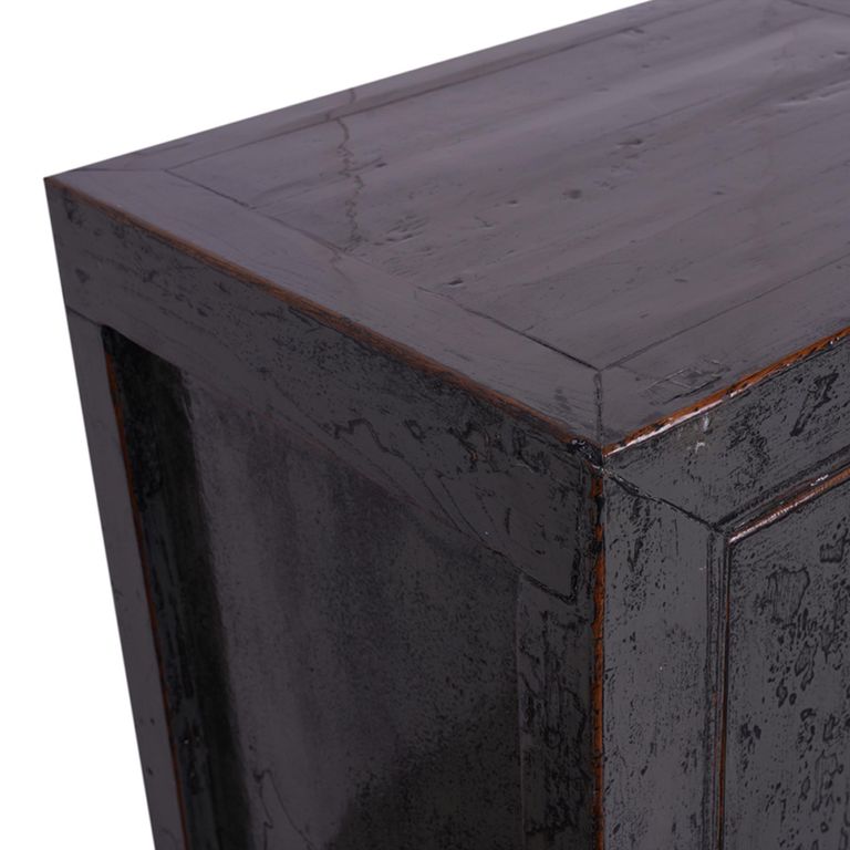 Distressed Sideboard - 3 Door - 158cm - Medium - Black - Wooden
