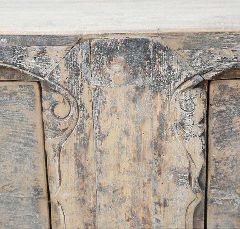 Unique One of a Kind - Distressed Sideboard - 4 Door - 187cm - Extra Large - Natural - Elm Wood