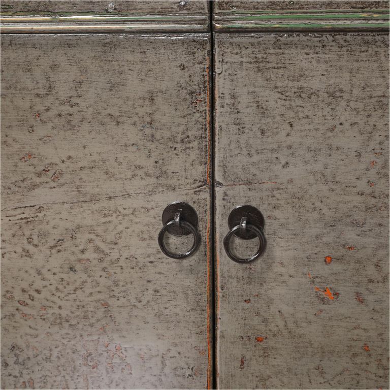Distressed Sideboard - 2 Door - 106cm - Small - Weathered Grey - Reclaimed Wood