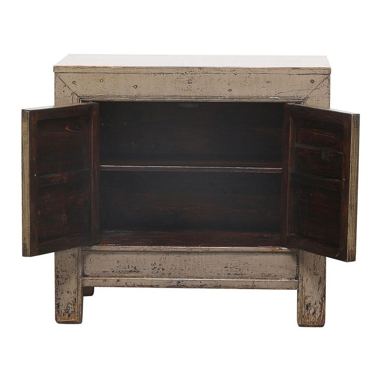 Distressed Sideboard - 2 Door - 93cm - Small - Weathered Grey - Reclaimed Wood