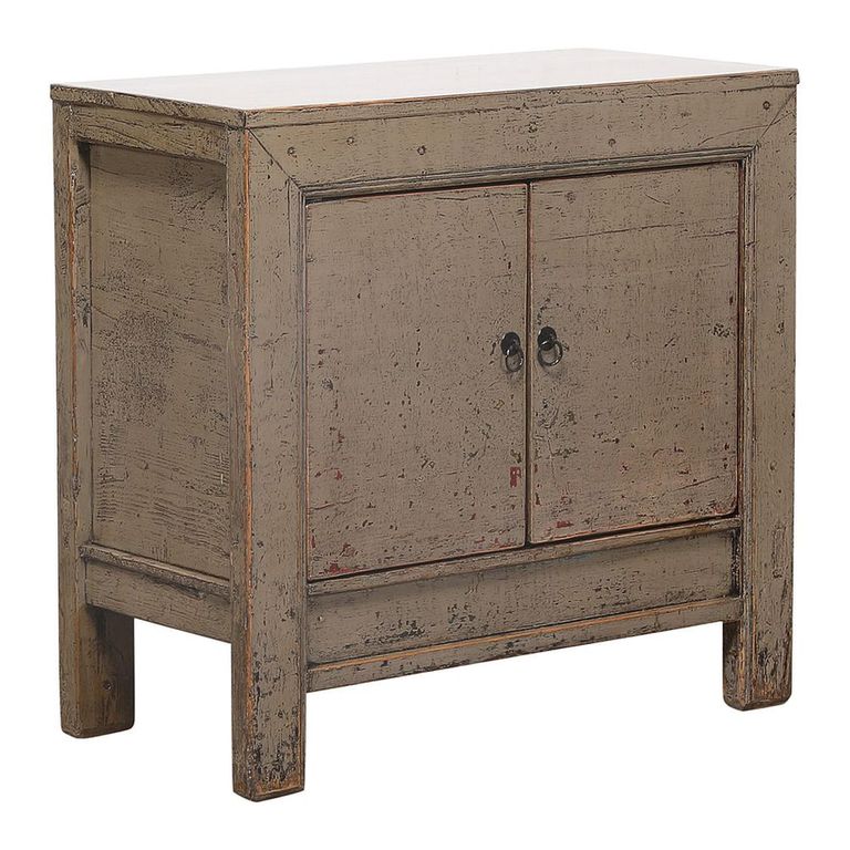 Distressed Sideboard - 2 Door - 93cm - Small - Weathered Grey - Reclaimed Wood