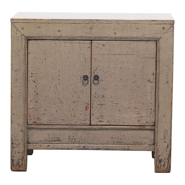 Distressed Sideboard - 2 Door - 93cm - Small - Weathered Grey - Reclaimed Wood