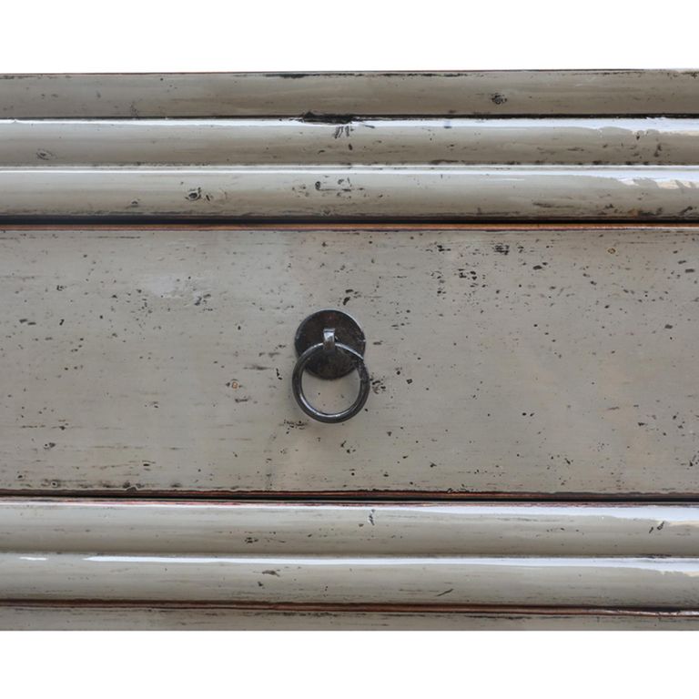 Distressed Sideboard - 5 Door 1 Drawer - 189cm - Extra Large - Grey - Lacquered Pine Wood