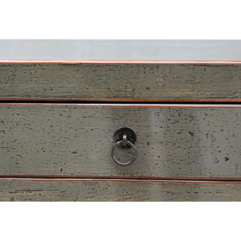 Distressed Sideboard - 4 Door 3 Drawer - 156cm - Medium - Grey - Wooden