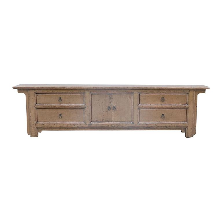 Sideboard - 2 Door 4 Drawer - 210cm - Extra Large - Brown - Wooden