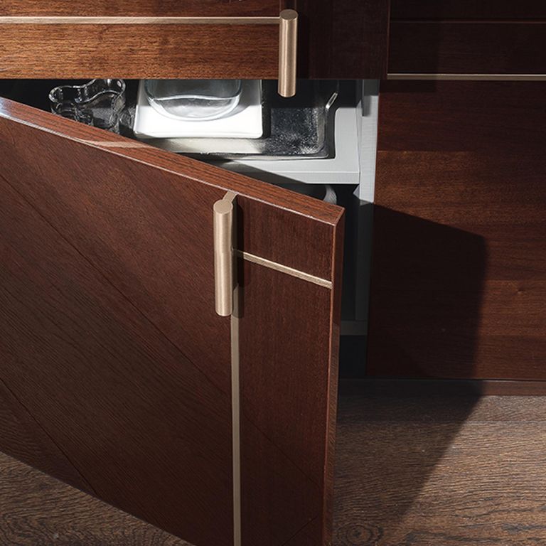Bellagio Sideboard - 3 Door - Large - High Gloss Walnut - Wooden