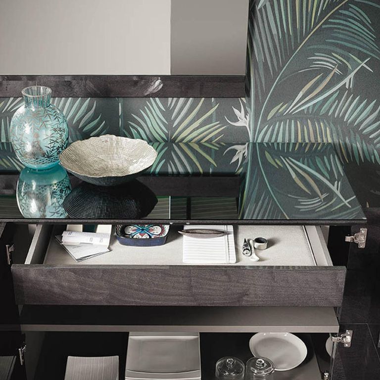 Heritage Sideboard - Large - Dark Velvet Birch High Gloss