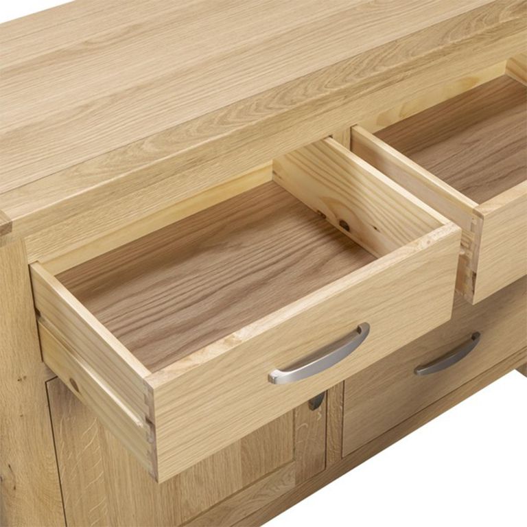 Treviso Oak Sideboard - 1 Door - 107cm - Small