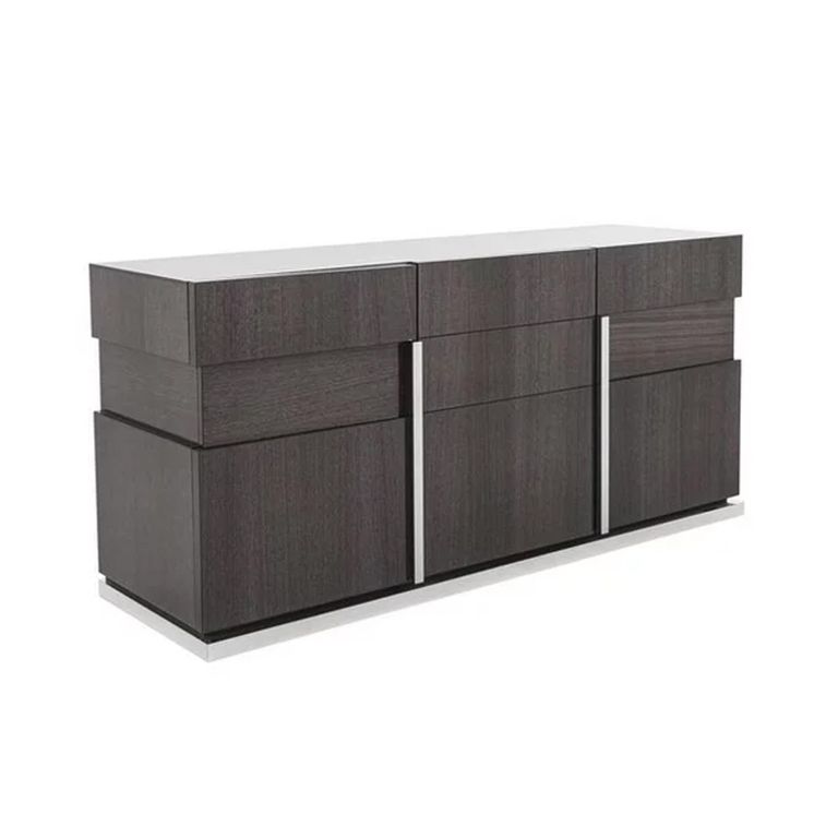 Montecarlo Sideboard - 3 Door - Large - Grey Koto High Gloss
